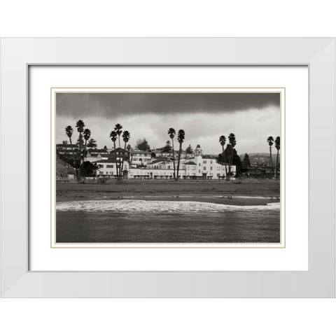 Santa Cruz Bay I White Modern Wood Framed Art Print with Double Matting by Geyman, Vitaly