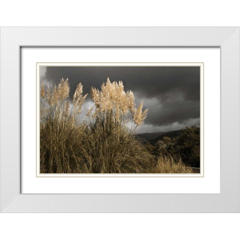 White Towers in the Storm I White Modern Wood Framed Art Print with Double Matting by Geyman, Vitaly