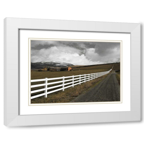 Road to Eternity White Modern Wood Framed Art Print with Double Matting by Geyman, Vitaly