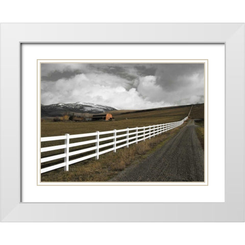 Road to Eternity White Modern Wood Framed Art Print with Double Matting by Geyman, Vitaly