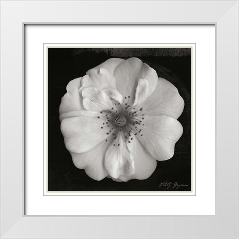 Classic Beauty Square White Modern Wood Framed Art Print with Double Matting by Geyman, Vitaly
