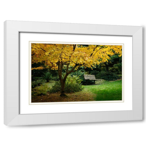 Contemplation I White Modern Wood Framed Art Print with Double Matting by Geyman, Vitaly