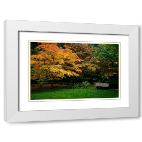 Contemplation II White Modern Wood Framed Art Print with Double Matting by Geyman, Vitaly