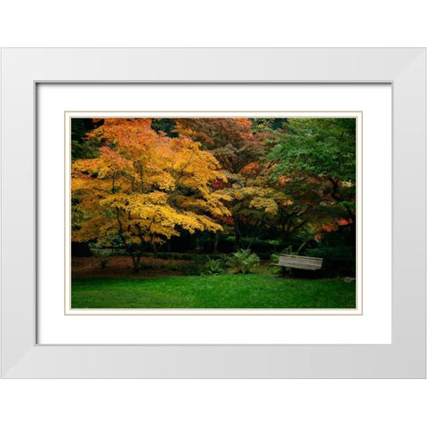 Contemplation II White Modern Wood Framed Art Print with Double Matting by Geyman, Vitaly
