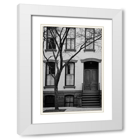 Pure Symmetry I White Modern Wood Framed Art Print with Double Matting by Geyman, Vitaly