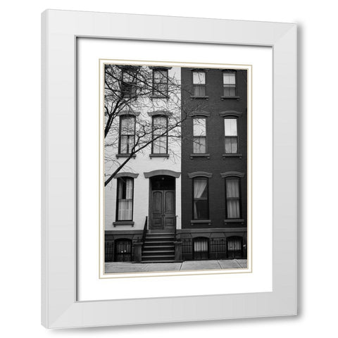Pure Symmetry III White Modern Wood Framed Art Print with Double Matting by Geyman, Vitaly