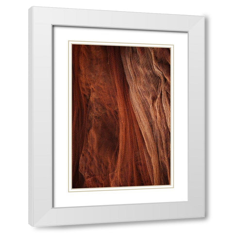 Fish Net Mystery II White Modern Wood Framed Art Print with Double Matting by Geyman, Vitaly