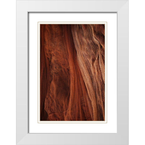 Fish Net Mystery II White Modern Wood Framed Art Print with Double Matting by Geyman, Vitaly