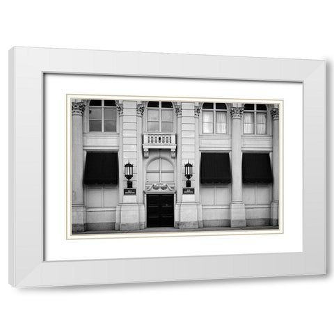 Pure Symmetry V White Modern Wood Framed Art Print with Double Matting by Geyman, Vitaly