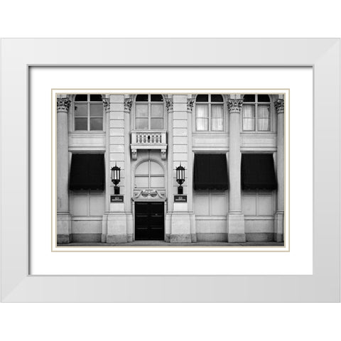 Pure Symmetry V White Modern Wood Framed Art Print with Double Matting by Geyman, Vitaly