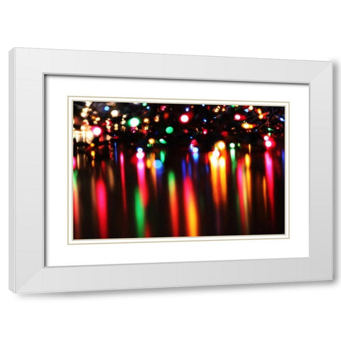 Reflections III White Modern Wood Framed Art Print with Double Matting by White, Leesa