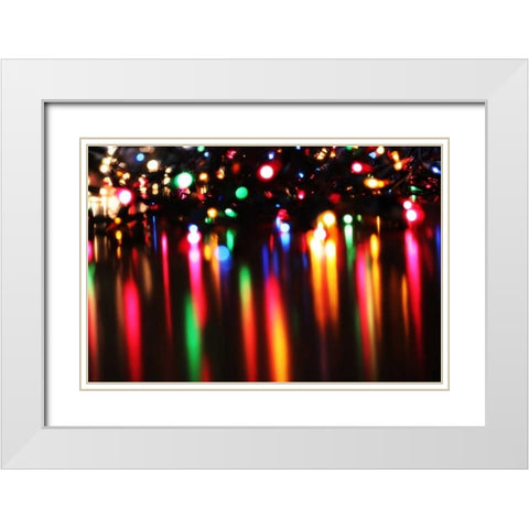 Reflections III White Modern Wood Framed Art Print with Double Matting by White, Leesa