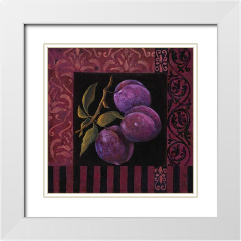Fruitier II White Modern Wood Framed Art Print with Double Matting by Peyton, Hanna