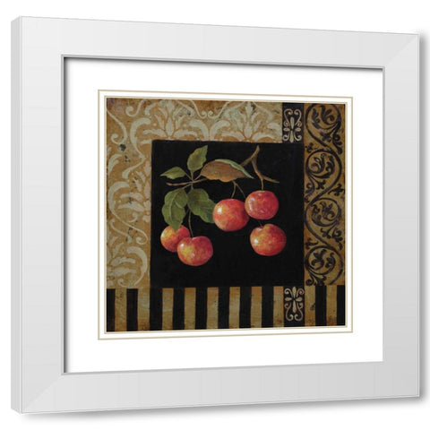 Fruitier IV White Modern Wood Framed Art Print with Double Matting by Peyton, Hanna