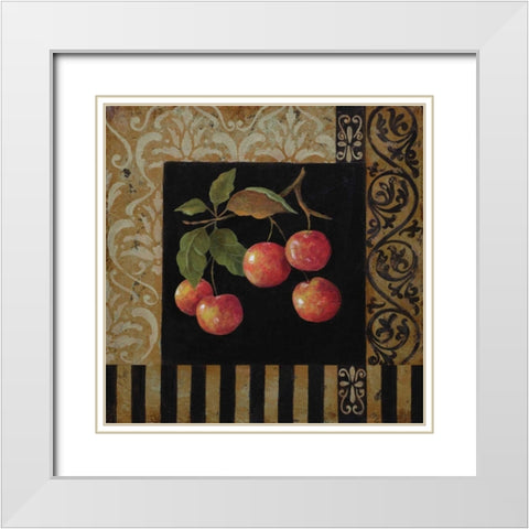 Fruitier IV White Modern Wood Framed Art Print with Double Matting by Peyton, Hanna