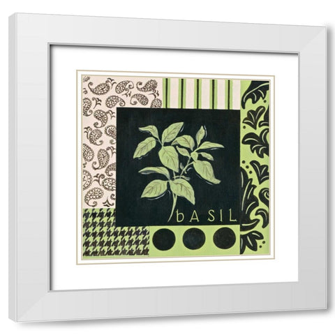 Herbal Zest III White Modern Wood Framed Art Print with Double Matting by Peyton, Hanna