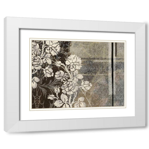 Gray Argento I White Modern Wood Framed Art Print with Double Matting by Studio 2