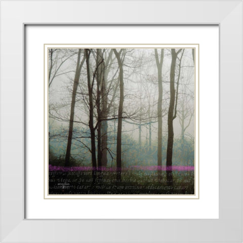 Partners I White Modern Wood Framed Art Print with Double Matting by Studio 2