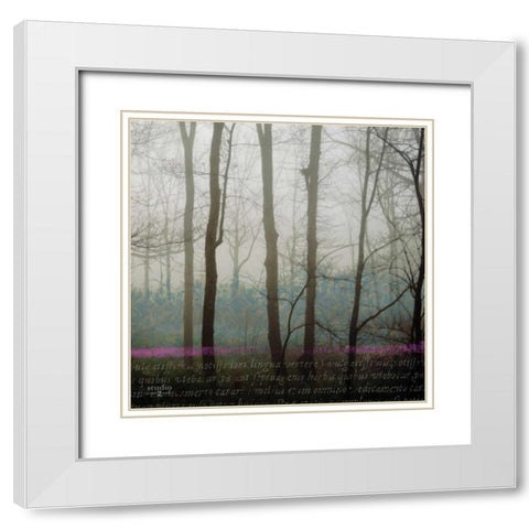 Partners II White Modern Wood Framed Art Print with Double Matting by Studio 2