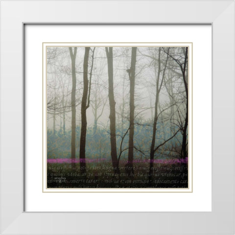 Partners II White Modern Wood Framed Art Print with Double Matting by Studio 2