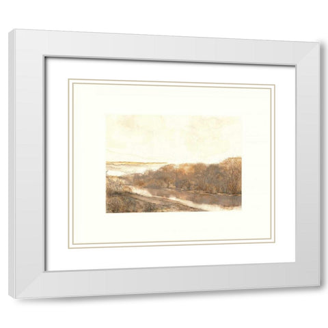 Mission Creek White Modern Wood Framed Art Print with Double Matting by Sheler, Sammy