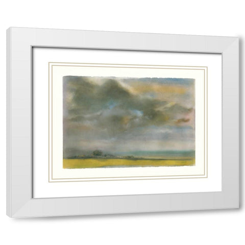 Summer Storm White Modern Wood Framed Art Print with Double Matting by Sheler, Sammy