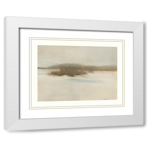 Winter Willows White Modern Wood Framed Art Print with Double Matting by Sheler, Sammy