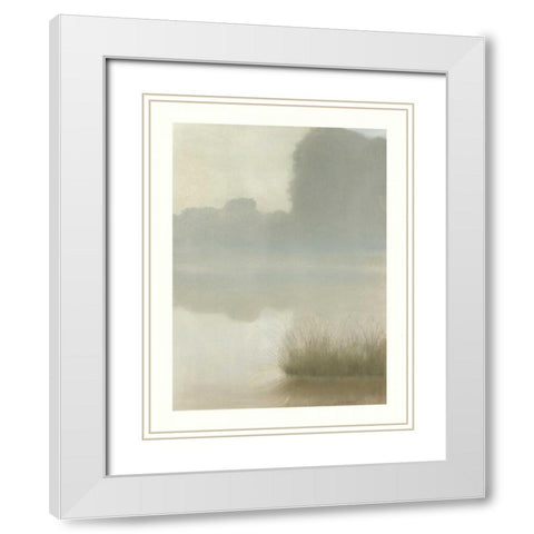 St. Clair Mist White Modern Wood Framed Art Print with Double Matting by Sheler, Sammy