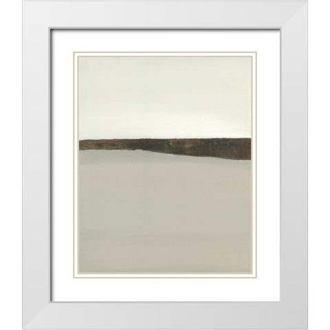 Hedge Rows White Modern Wood Framed Art Print with Double Matting by Sheler, Sammy