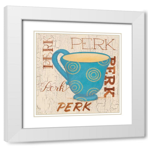 Morning Coffee III White Modern Wood Framed Art Print with Double Matting by Smith, Pamela