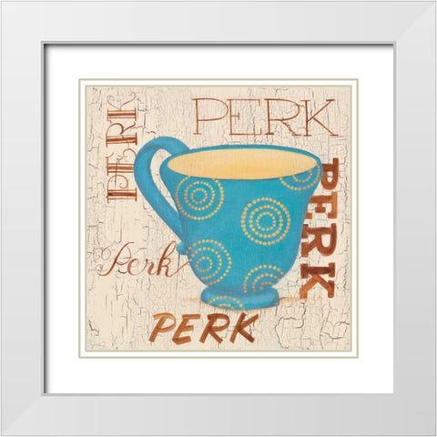 Morning Coffee III White Modern Wood Framed Art Print with Double Matting by Smith, Pamela