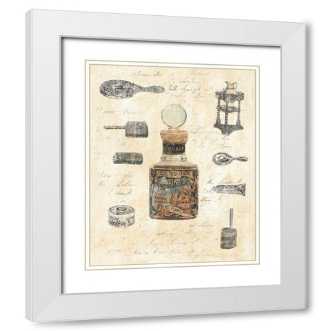 Zenobia II White Modern Wood Framed Art Print with Double Matting by Schippel, Banafshe