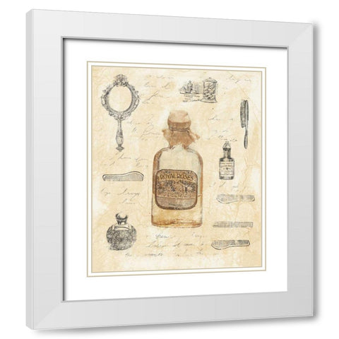 Zenobia III White Modern Wood Framed Art Print with Double Matting by Schippel, Banafshe