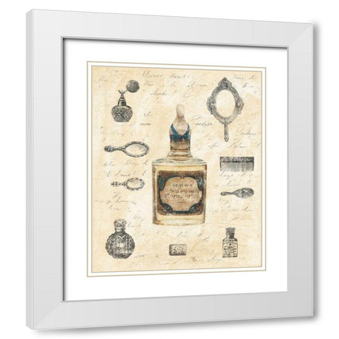 Zenobia IV White Modern Wood Framed Art Print with Double Matting by Schippel, Banafshe