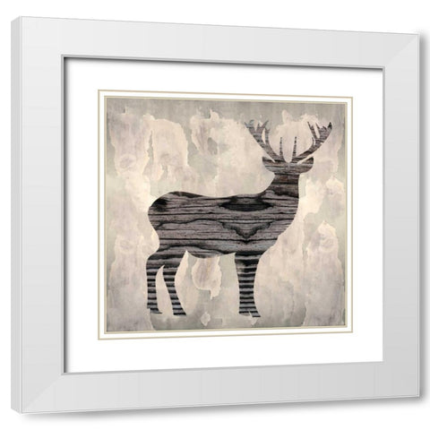 Be a Deer I White Modern Wood Framed Art Print with Double Matting by Sta Teresa, Ashley