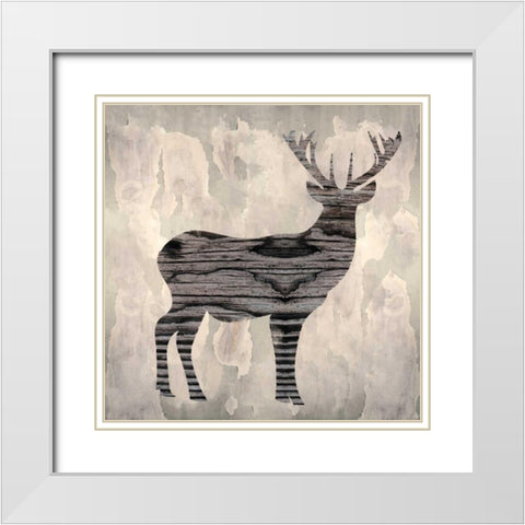 Be a Deer I White Modern Wood Framed Art Print with Double Matting by Sta Teresa, Ashley