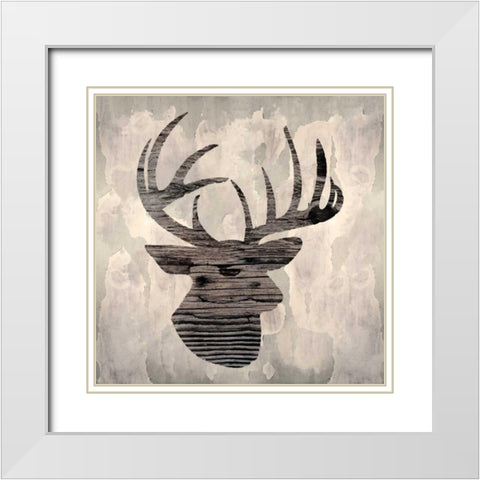 Be a Deer II White Modern Wood Framed Art Print with Double Matting by Sta Teresa, Ashley