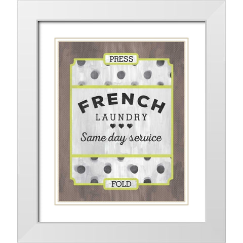 French Laundry White Modern Wood Framed Art Print with Double Matting by Sta Teresa, Ashley