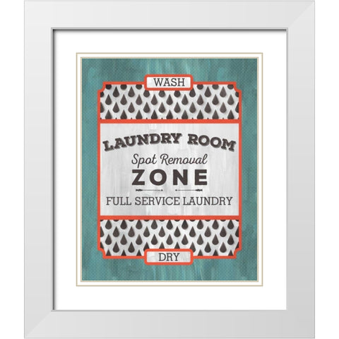 Laundry Room White Modern Wood Framed Art Print with Double Matting by Sta Teresa, Ashley