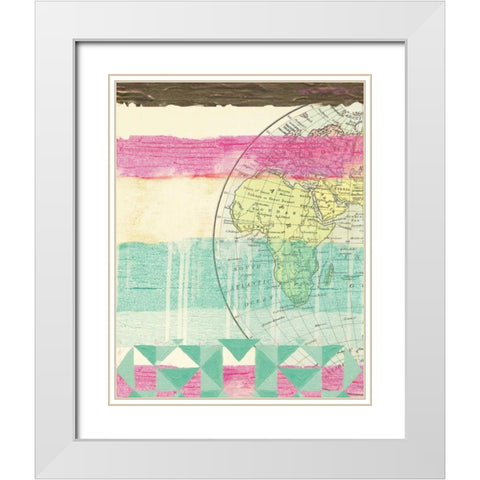 World Traveler I White Modern Wood Framed Art Print with Double Matting by Sta Teresa, Ashley