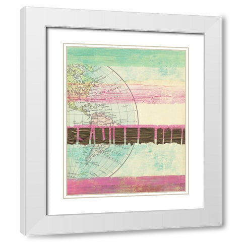 World Traveler II White Modern Wood Framed Art Print with Double Matting by Sta Teresa, Ashley