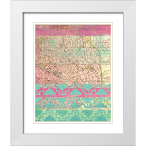 World Traveler IV White Modern Wood Framed Art Print with Double Matting by Sta Teresa, Ashley