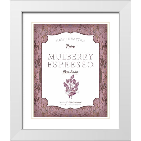 Mulberry Soap White Modern Wood Framed Art Print with Double Matting by Sta Teresa, Ashley