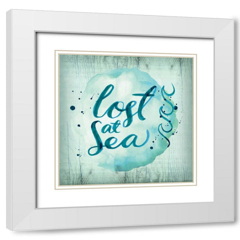 Lost At Sea White Modern Wood Framed Art Print with Double Matting by Sta Teresa, Ashley