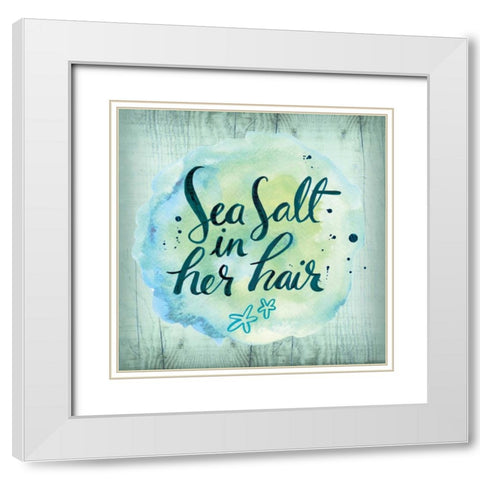 Sea Hair White Modern Wood Framed Art Print with Double Matting by Sta Teresa, Ashley