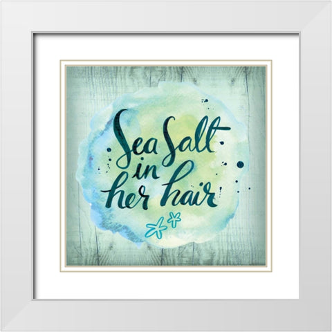 Sea Hair White Modern Wood Framed Art Print with Double Matting by Sta Teresa, Ashley