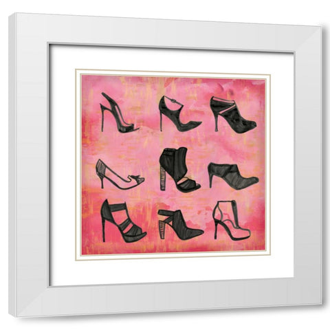 Buy The Shoes I White Modern Wood Framed Art Print with Double Matting by Sta Teresa, Ashley