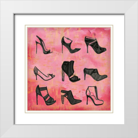 Buy The Shoes I White Modern Wood Framed Art Print with Double Matting by Sta Teresa, Ashley