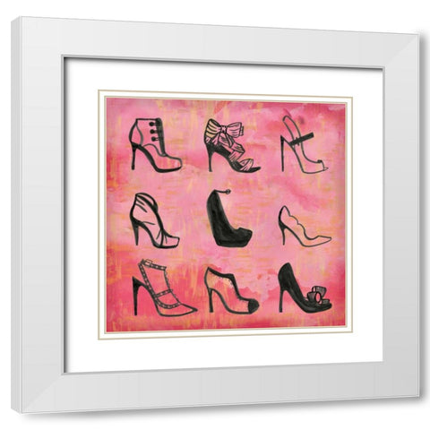 Buy The Shoes II White Modern Wood Framed Art Print with Double Matting by Sta Teresa, Ashley