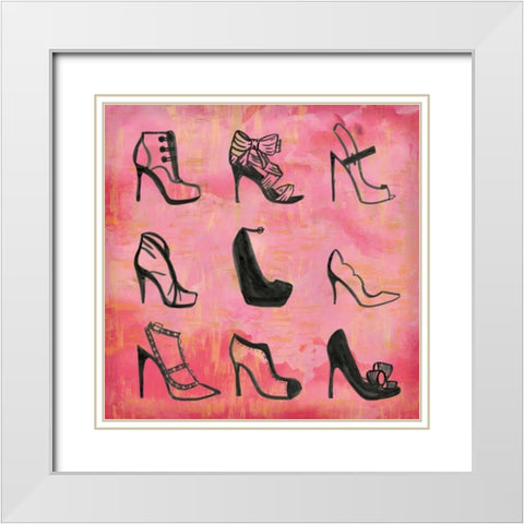 Buy The Shoes II White Modern Wood Framed Art Print with Double Matting by Sta Teresa, Ashley